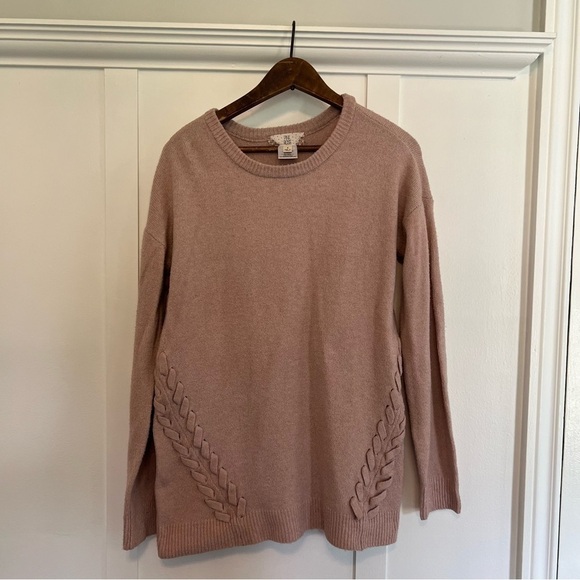 Pink Rose Women's Small Blush Pink Sweater - Picture 4 of 8